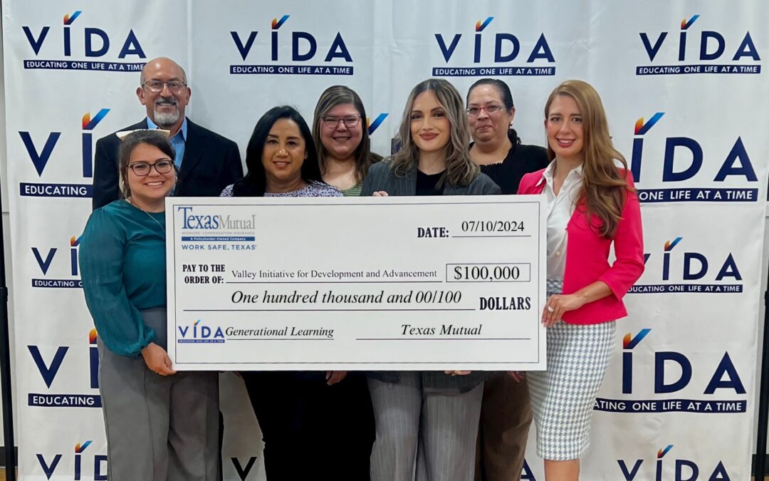 VIDA Awarded $100,000 Grant from Texas Mutual to Support Cultivating Resiliency and Stability for Working Families Initiative